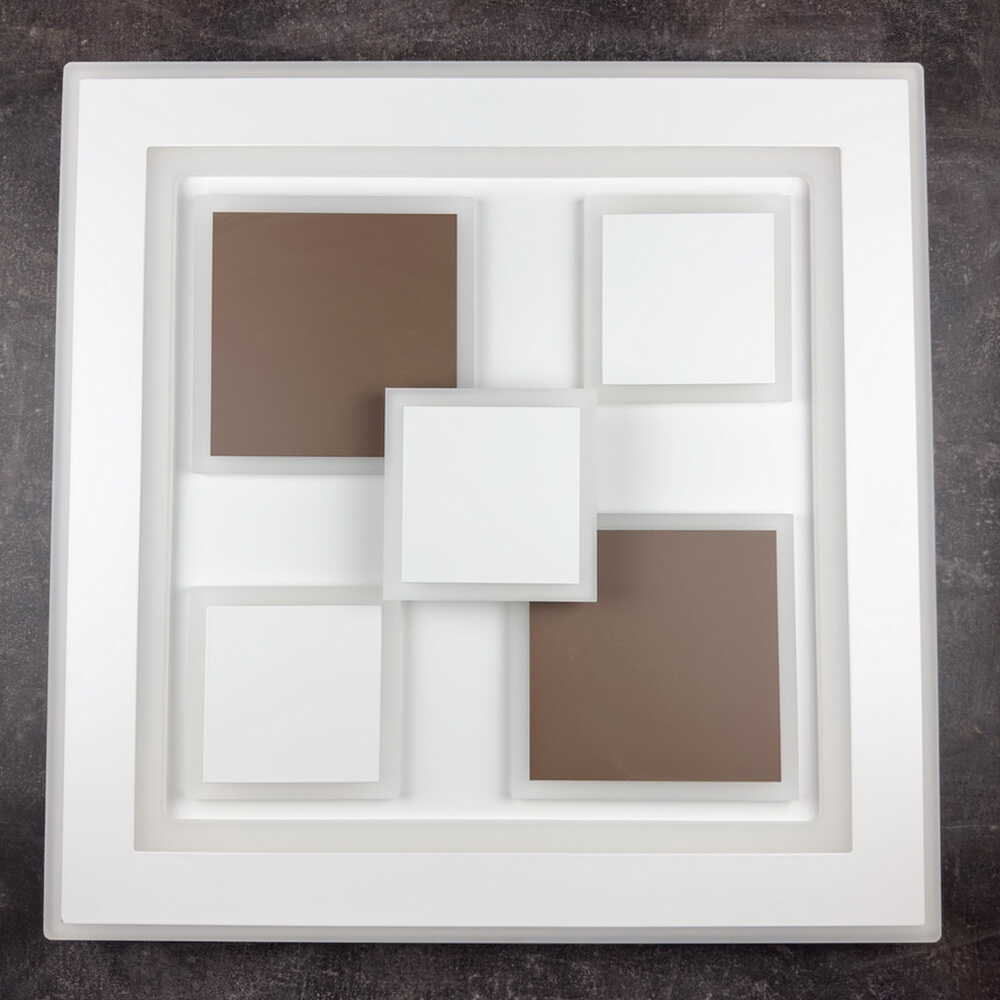 Світильник LED smart OXFORD з пультом 110Вт 3000-6000K 8000Lm Квадратний Коричневий 220435